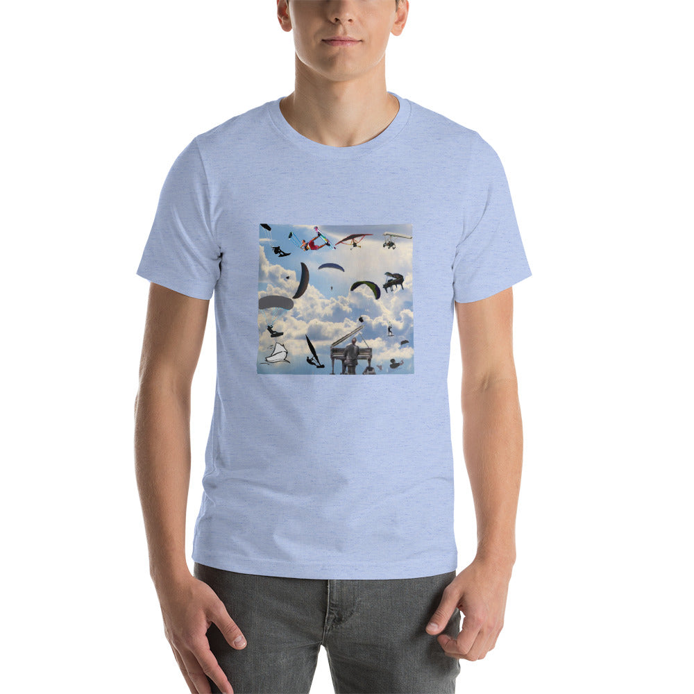 Flügel spielen : Kurzärmeliges Unisex-T-Shirt